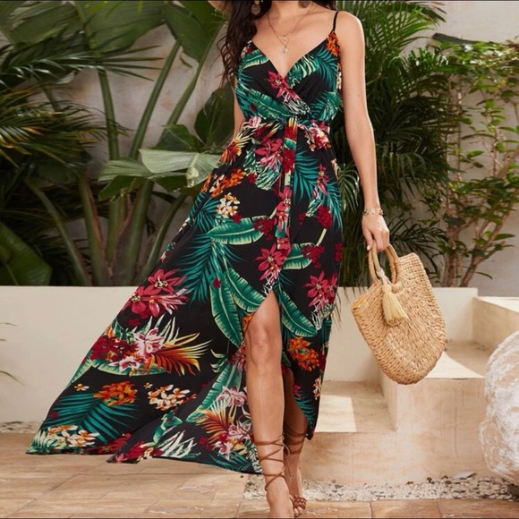 X Large tropical dress - Picture 4 of 5